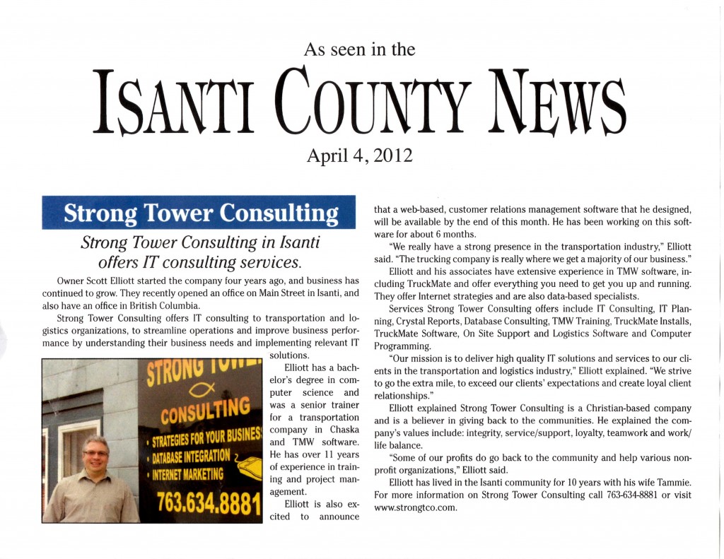 Isanti County News April 4, 2012